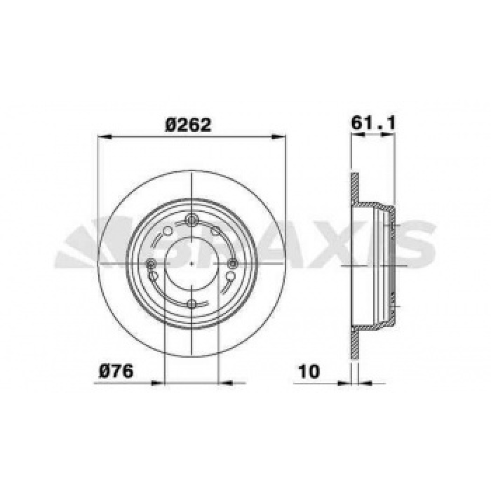 ARKA FREN DISK AYNASI DUZ CEED PRO CEED SPORTAGE I30 IX35 1.4 - 1.4CVVT - 1.6 - 1.6CVVT - 1.6CRDI - 2.0 - 2.0C - BRAXIS AE0129