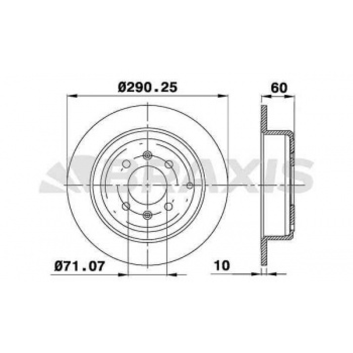 ARKA FREN DISK AYNASI P406 1.6 1.8 16V 1.9 1.9TD 2.0 16V 2.0T 2.1TD 95- COUPE 2.0 COUPE 3.0 V6 97 - BRAXIS AE0165