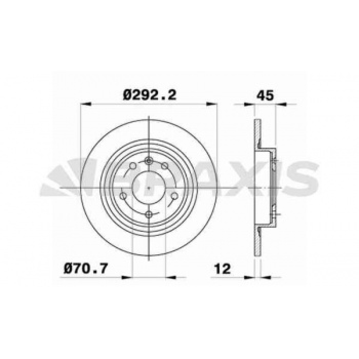 ARKA FREN DISK AYNASI OPEL ASTRA J CASCADA ZAFIRA - BRAXIS AE0233