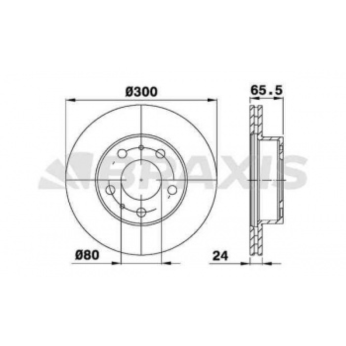 ON FREN DISK AYNASI BOXER JUMPER DUCATO TUM MODELLER 16Q 16 JANT KARSAN JEST CAP300 KALINLI - BRAXIS AE0728