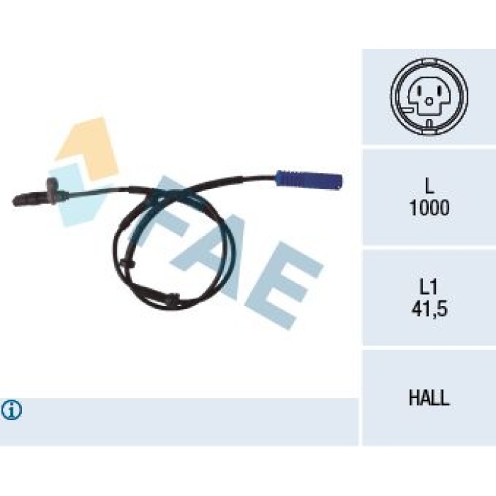 ABS SENSORU ARKA BMW E39 96-04 - FAE 78076