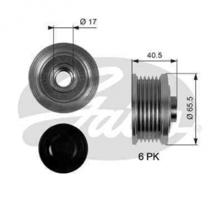 ALTERNATOR KASNAGI RULMANLI DOBLO-GRANDE PUNTO 1.9 JTD-ASTRA H-VECTRA C-ZAFIRA-SIGNUM 1.9 CDTI 05- - GATES OAP7032