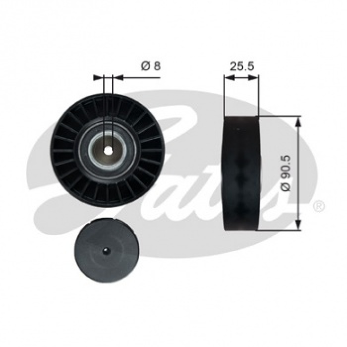 ALTERNATOR GERGI RULMANI T4 2.0-2.D-2.5TDI 90-03-LT 28-35 II-LT 28-46 II 2.5SDI-2.5TDI 96-06 - GATES T36005