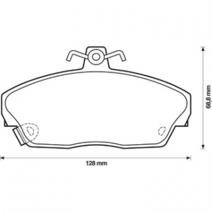 FREN BALATASI ON HONDA CIVIC 2001-2006 EURO CIVIC 1996-1999 ROVER 1996-2000 TATA TELCOLINE - HATTAT 3032464