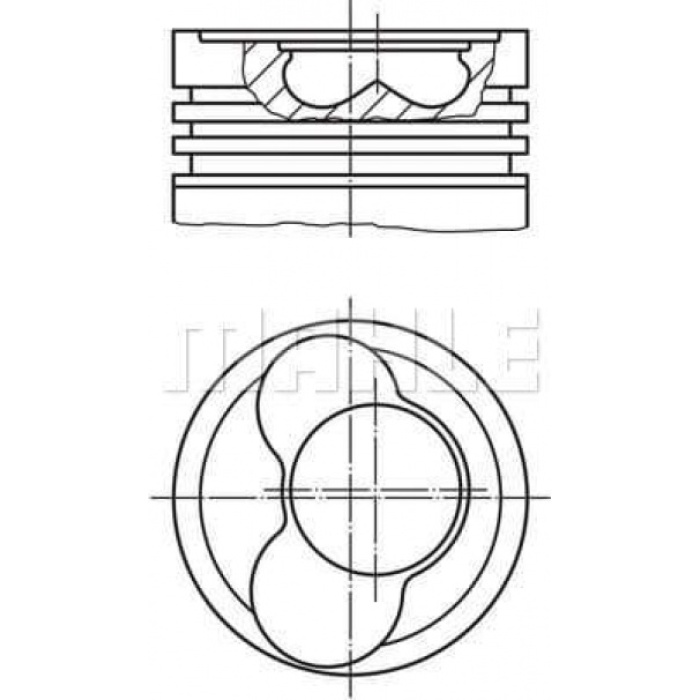 PISTON+SEGMAN 81.01mm STD 5 SILINDIR MOTORUN 1. 2. PISTONLARI LT28 - 35 - 46 TRANSPORTER T4 2.5TDI ACV AGX AHD AHY AJT ANJ APA AUF AXG AXL AYC AYY BBE BBF 96-06 - MAHLE 0305800