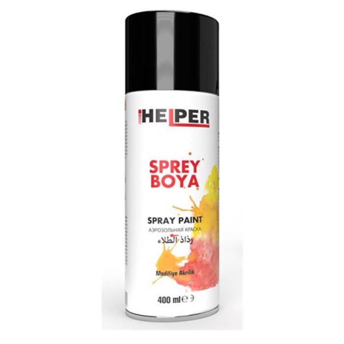 HELPER SPREY BOYA  RAL-9005 PARLAK SIYAH   400 ML - MXS HLP191006