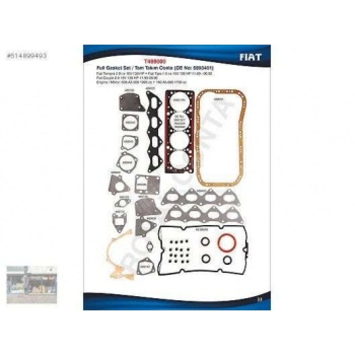 MOTOR TAKIM CONTASI REINZ KECELI SUBAP LASTIKLI TEMPRA 2.0 16V - ROYAL T489000