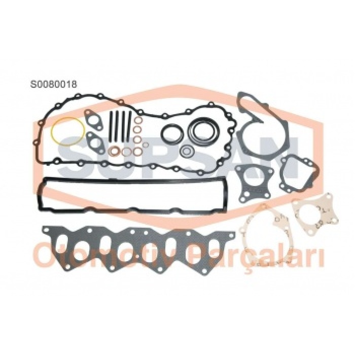 MOTOR TAKIM CONTASI FULL KECESIZ SILINDIR KAPAKSIZ KANGOO-EXPRESS 1.9D-R19 1.9D F8Q ESKI MOTOR - SUPSAN S0080018