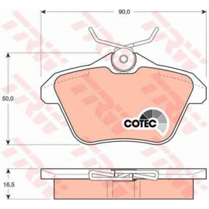 ARKA FREN BALATASI ALFA 156 TUM MODELLER 97---  ALFA 166 TUM MODELLER 98--- - TRW GDB1147