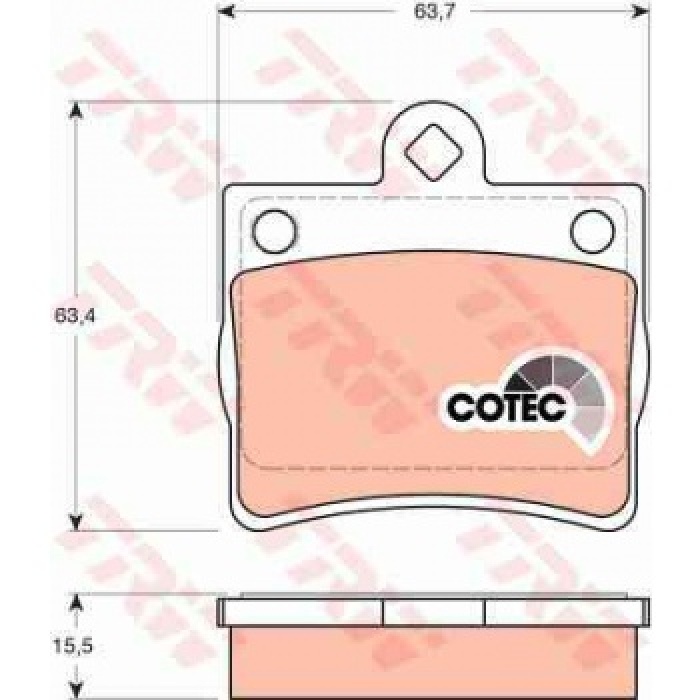 FREN BALATASI ARKA C-CLASS W202 94-00 - TRW GDB1283