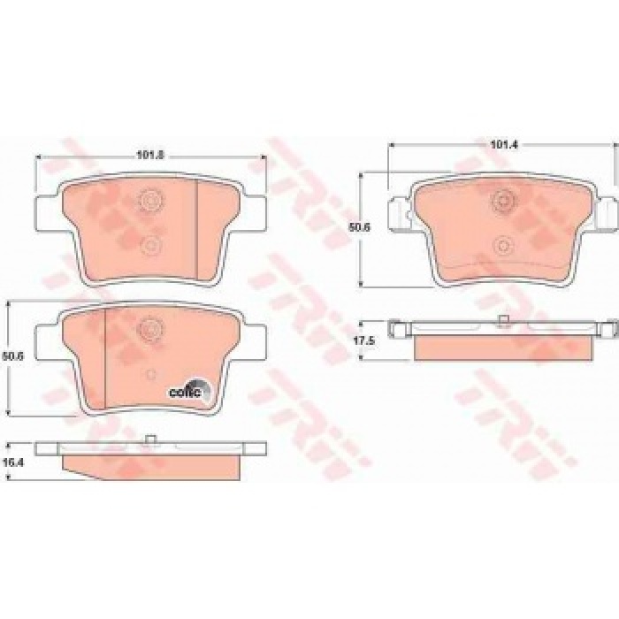 ARKA FREN BALATASI MONDEO III 04-07 - TRW GDB1665