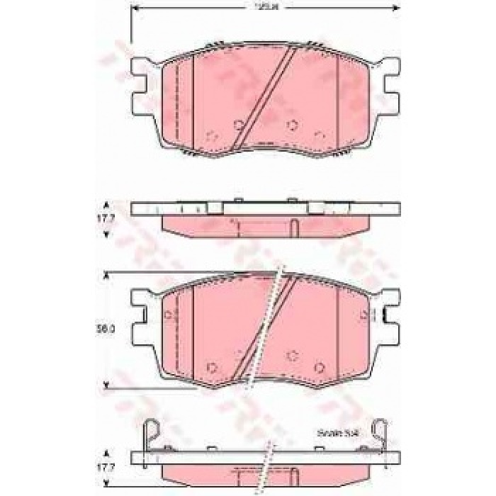 ON FREN BALATASI HYUNDAI ACCENT ERA 2006-2012 KIA RIO 2006-2012 I20 2008-- - TRW GDB3420