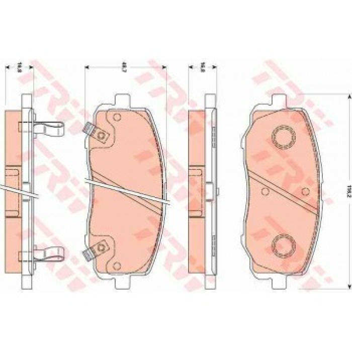 ON FREN BALATASI HYUNDAI I20 08-15 I10 08-11 - PICANTO 04-11 - TRW GDB3510