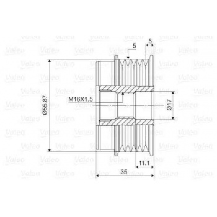 ALTERNATOR KASNAGI RULMANLI PASSAT 96 05 A4 01 04 A6 97 05 SUPERB 1.6 1.8 19TDI - VALEO 588008