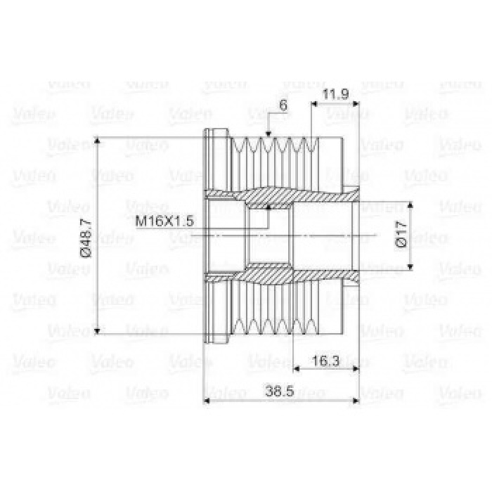 ALTERNATOR RULMANI TRAFIC II-MASTER II-LAGUNA-MEGANE 1.9-2.0 - VALEO 588029