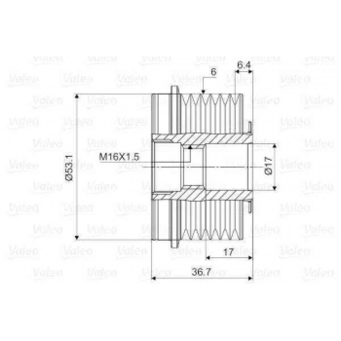 ALTARNATOR BILYALI KASNAK MONDEO III 1.8 16V-2.0 16V 00-07 - VALEO 588065