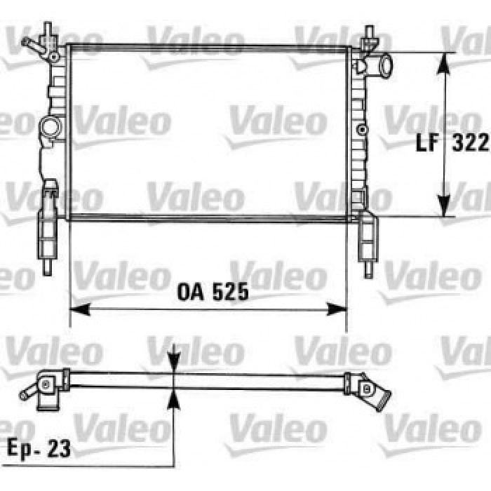 MOTOR RADYATOR ASTRA F 1.4i-1.6i 91-98 - VALEO 730975