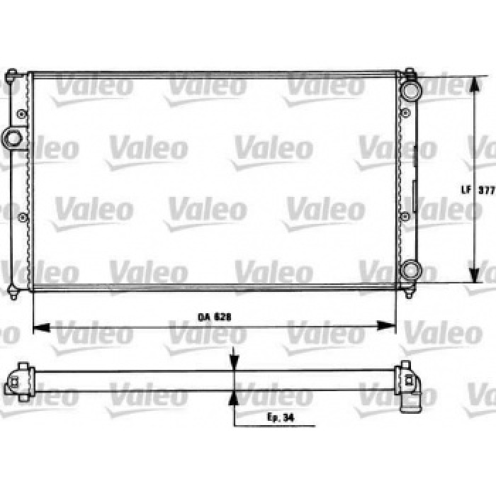 MOTOR SU RADYATORU CADDY 1.4I AEX 1.6I 1F 1.9D 1Y 96- KLIMALI - VALEO 731265