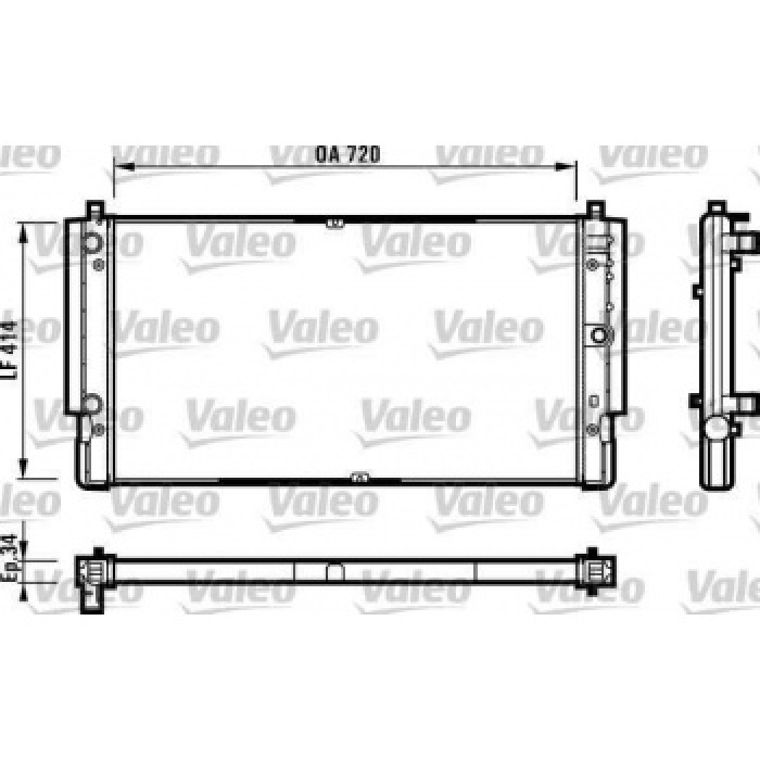 MOTOR RADYATORU TRANSPORTER II 2.5TDI 95-03 ABL AET AAC ACV AJT AJA APL - VALEO 731616