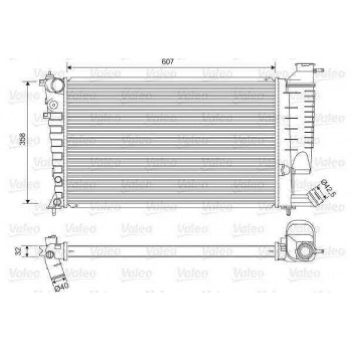 MOTOR SU RADYATORU OTOMATIK SANZIMAN P306 XSARA XU7JP 1.8 8V XU10J4R 2.0 16V ZX XU5JP OLCU 610-366-31 - VALEO 732520