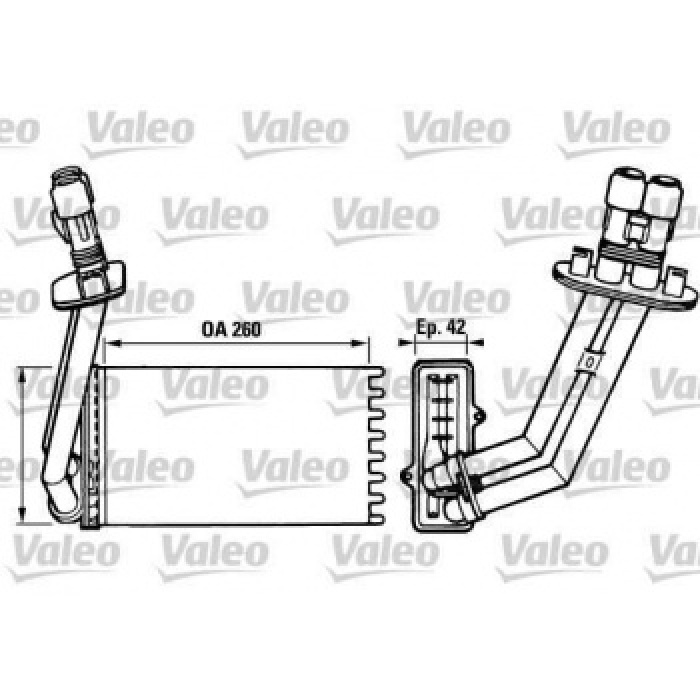 KALORIFER RADYATORU LAGUNA 1.6 16V-1.8-1.8 16V2.0-2.0 16V 95-01 KLIMASIZ K7M - VALEO 812048