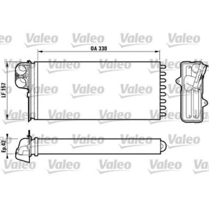 KALORIFER RADYATORU OPEL MOVANO RENAULT MASTER II NISSAN INTERSTAR 1.9 DCI 2.2 DCI 2.5 DCI 2.8 DCI - VALEO 812170