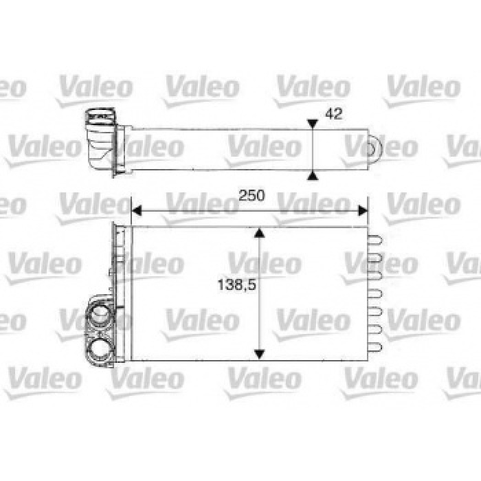 KALORIFER RADYATORU C2 C3 C3 II C3 PLURIEL 1.4 1.6 HDI 02-09 P1007 1.4 HDI 05-07 - VALEO 812234