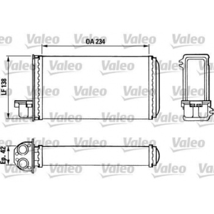 KALORIFER RADYATORU P205 P205 II P309 85- - VALEO 883965