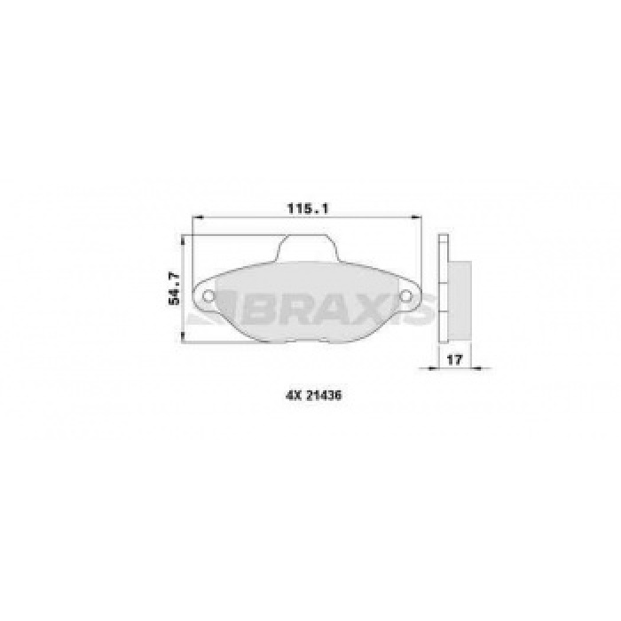 ON FREN BALATASI PANDA 1.1-1.3 HB 09-03--- PUNTO 1.2 8V 03--- - BRAXIS AA0006