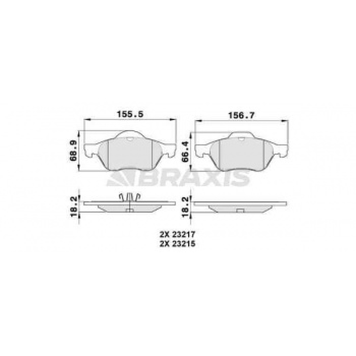 ON FREN BALATASI LAGUNA III 2.0 - 2.0T 16V - 1.5DCI - 2.0DCI 10 - 07-LAGUNA 2.0 16V - 3.5 V6 - 2.0DCI - 3.0DCI - BRAXIS AA0080