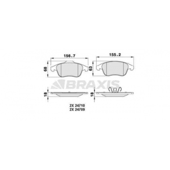 ON FREN BALATASI LAGUNA III 2.0GT - 2.0DCI GT - 3.0DCI 03 - 08- - BRAXIS AA0222