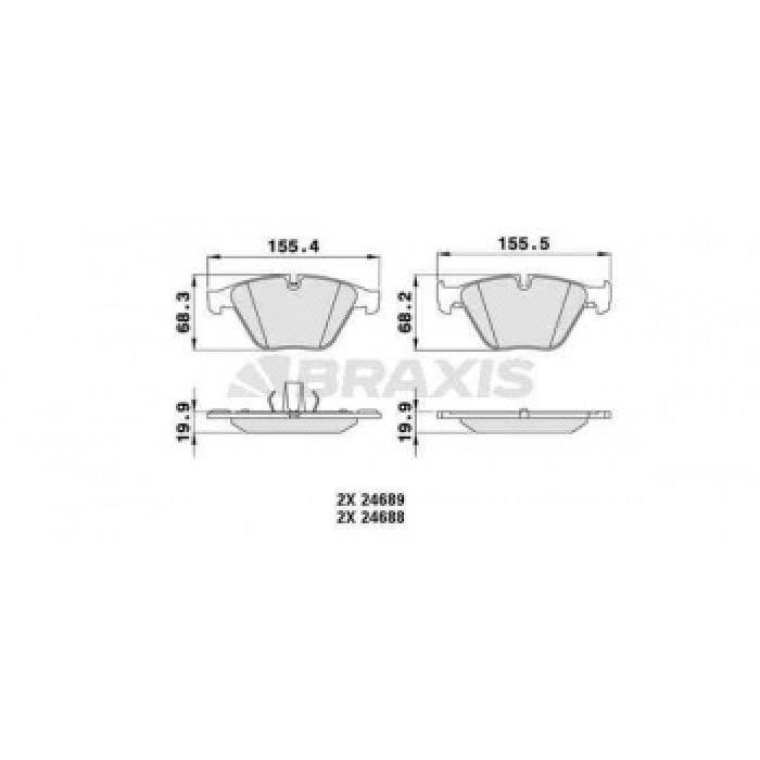 ON FREN BALATASI BMW F10 F11 F12 F13 F06 530 - BRAXIS AA0214