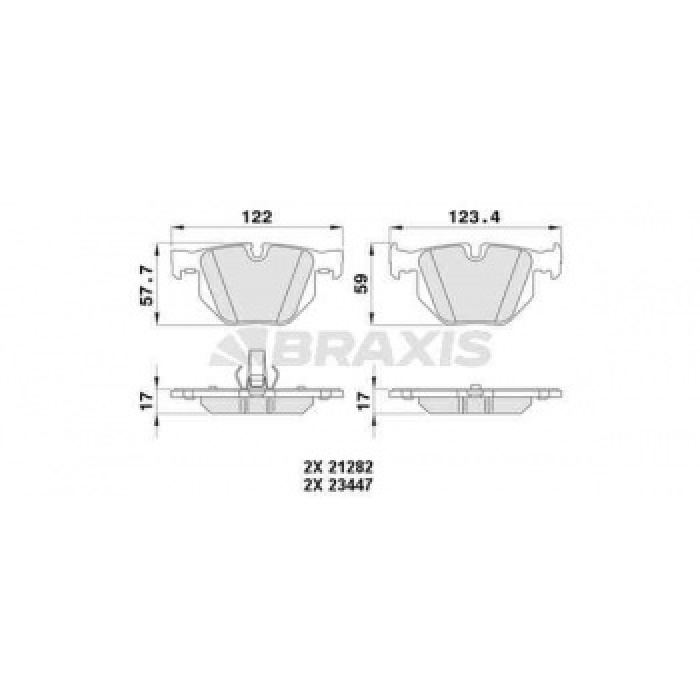 FREN BALATASI ARKA BMW E65 E66 - BRAXIS AA0388