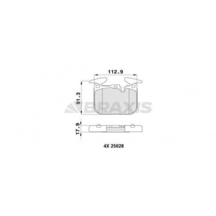FREN BALATASI ON BMW F20 F21 F30 F31 F34 F36 - BRAXIS AA0449