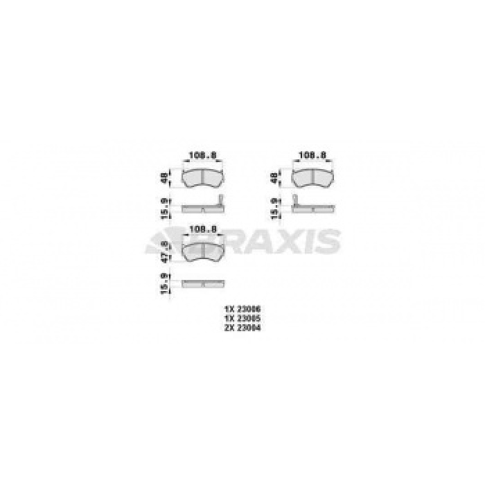 ON FREN BALATASI NISSAN ALMERA 1995-2000 - BRAXIS AB0357