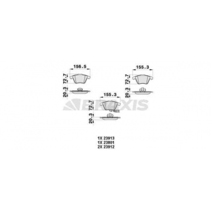 ON FREN BALATASI FISLI GOLF IV 1J1 3.2 R32 4 MOTION 09 - 02- - BRAXIS AB0365