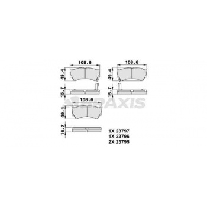 ON FREN BALATASI SUZUKI BALENO - BRAXIS AB0391