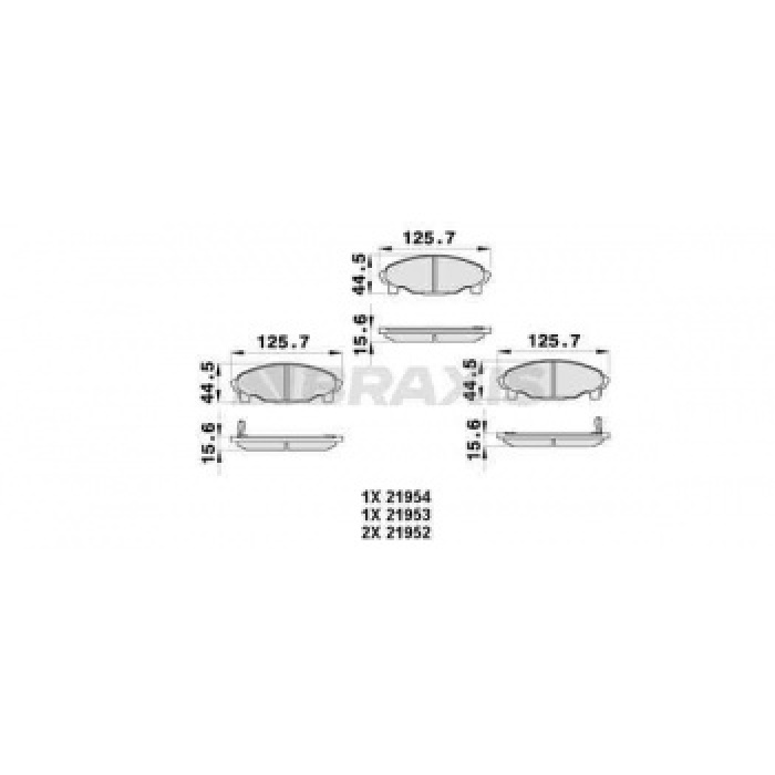 ON FREN BALATASI DAIHATSU CHARADE GRAN MOVE - BRAXIS AB0458