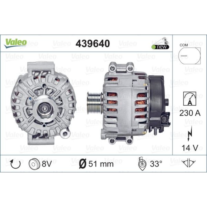 ALTERNATOR SARJ DINAMOSU BMW F01  X6 E71 - VALEO 439640