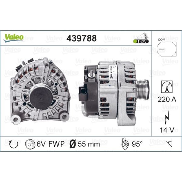 ALTERNATOR SARJ DINAMOSU BMW F20 F30 N47 14V 220A - VALEO 439788