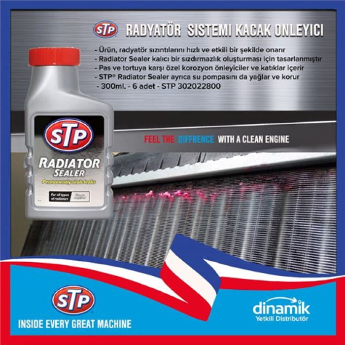 STP® RADIATOR SEALER. RADYATÖR SIZINTI ONLEYICI 300ML. - STP 302022800