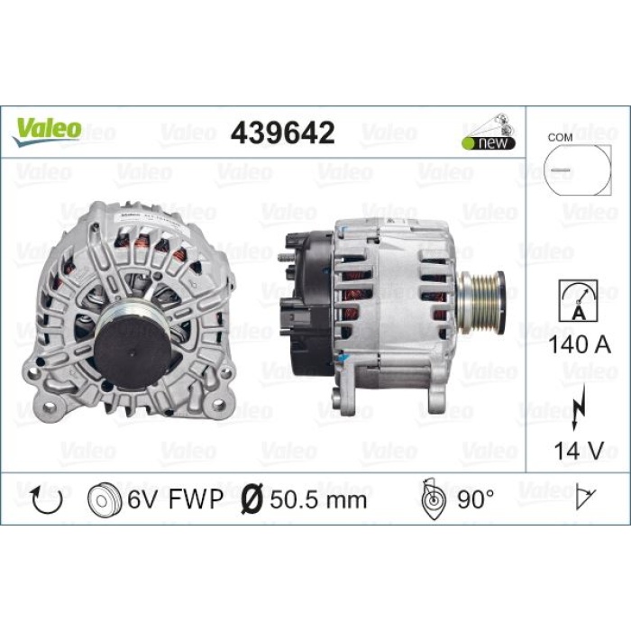 ALTERNATOR 12--150-A A4 08-12 Q5 09-12 A5 08-11 - VALEO 439642