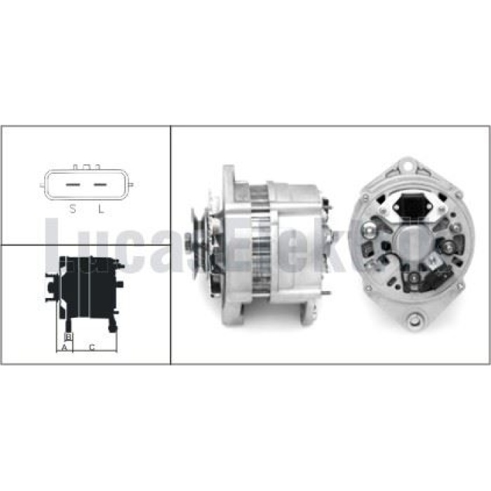 ALTERNATOR 28V 80A IVECO EURO CARGO EURO STAR - LUCAS LEA0165