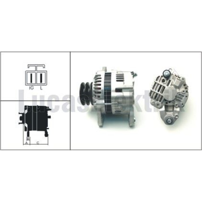 ALTERNATOR 28V 50A FUSO CANTER - LUCAS LEA0650