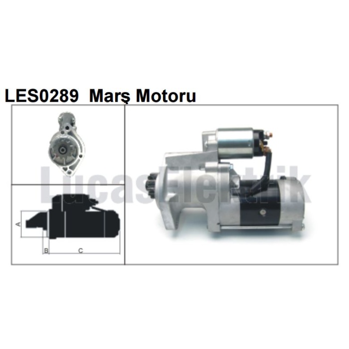 MARS MOTORU 12V-2.2kW-12DIS NISSAN PICKUP 2.5DI-4WD. - LUCAS LES0289