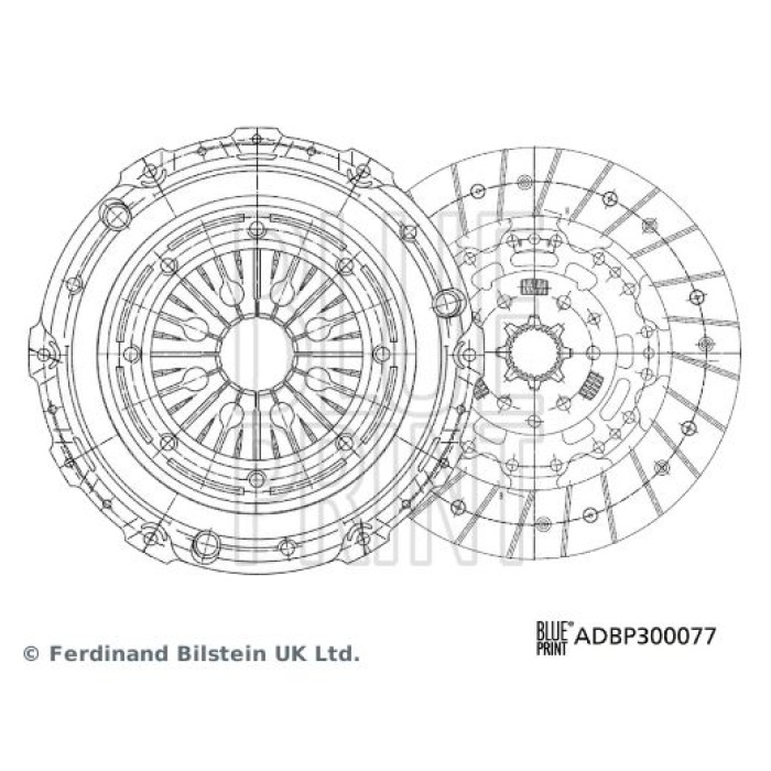 DEBRIYAJ SETI RULMANSIZ T5 2.5 TDI 03- AXE - 174PS - BLUEPRINT ADBP300077