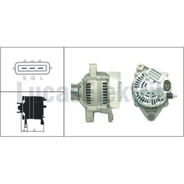 ALTERNATOR 12V 70A TOYOTA CARINA E 1.5i CELICA VI 1.8 COROLLA VII 1.6i CORONA VI 1.6i - LUCAS LEA0189