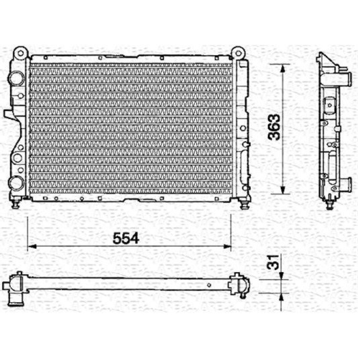 MOTOR RADYATORU TEMPRA KLIMALI 1.6 - 2.0 2 SIRA CU+PL - KALE 0115172PA