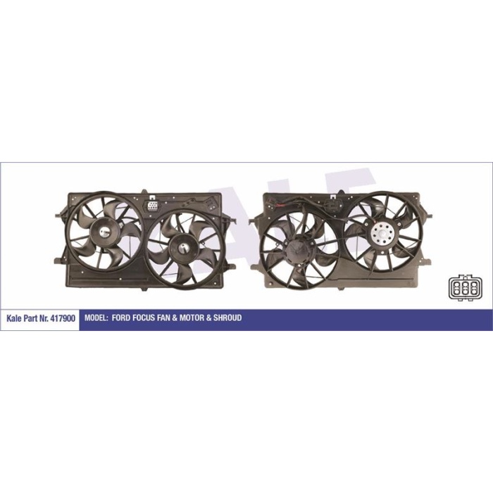 FAN MOTORU FOCUS 2.0 16V 98-05 KLIMALI - KALE 417900