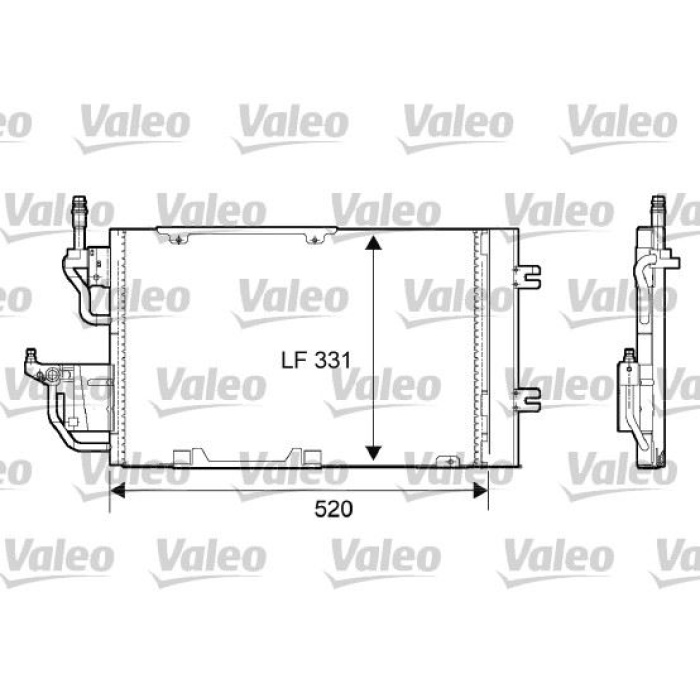 KLIMA RADYATORU ASTRA H -09 ZAFIRA B Z13DTH A17DTR A17DTJ Z19DT Z19DTH Z20LEH 520X331X12 - VALEO 818168